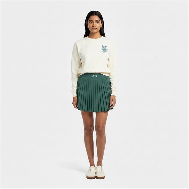 White - Slazenger - Women's Crew Sweatshirt